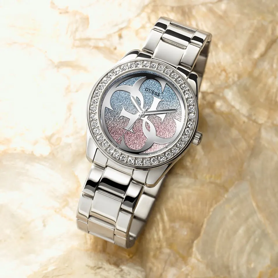 Guess G Twist Two-tone Dial Ladies Watch | W1201L1